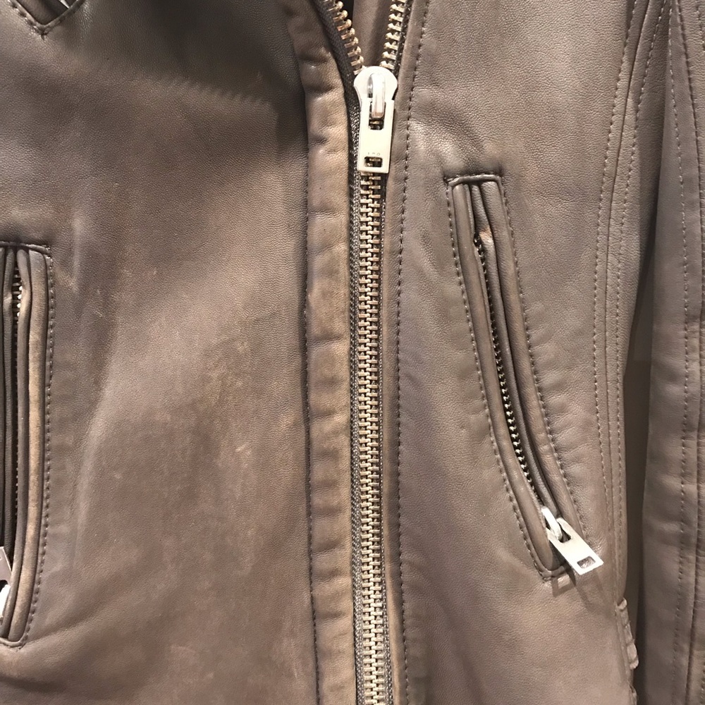 Iro Han Leather Moto Jacket, Size 34 - Picture 4 of 8